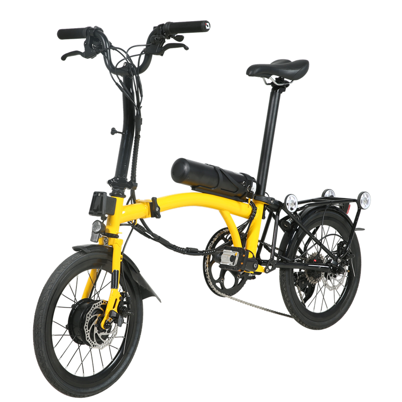 B17-17 pulgada bicicleta eléctrica doble plegable portátil